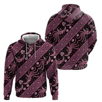 Indonesia Batik Pattern Hoodie Pink Version LT01 - Polynesian Pride