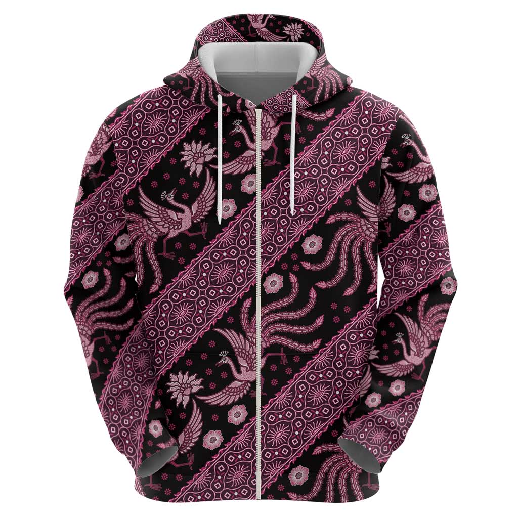 Indonesia Batik Pattern Hoodie Pink Version LT01 - Polynesian Pride