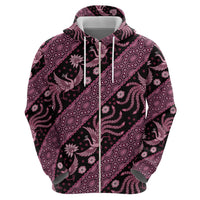 Indonesia Batik Pattern Hoodie Pink Version LT01 - Polynesian Pride
