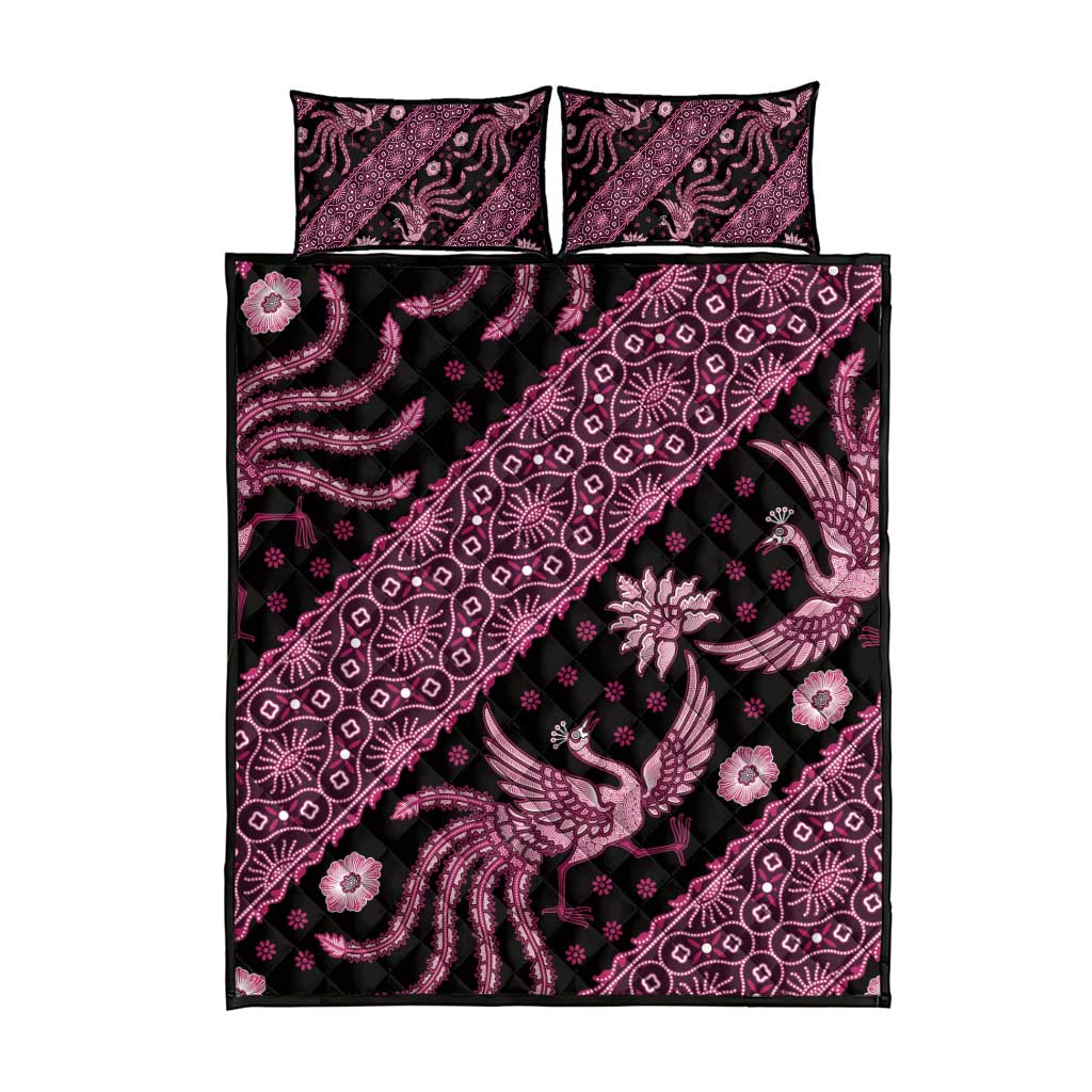 Indonesia Batik Pattern Quilt Bed Set Pink Version LT01 - Polynesian Pride