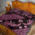 Indonesia Batik Pattern Quilt Bed Set Pink Version