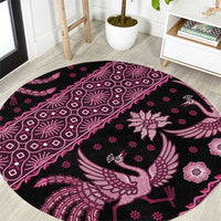 Indonesia Batik Pattern Round Carpet Pink Version LT01 Pink - Polynesian Pride
