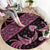 Indonesia Batik Pattern Round Carpet Pink Version