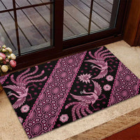 Indonesia Batik Pattern Rubber Doormat Pink Version LT01 - Polynesian Pride