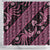 Indonesia Batik Pattern Shower Curtain Pink Version