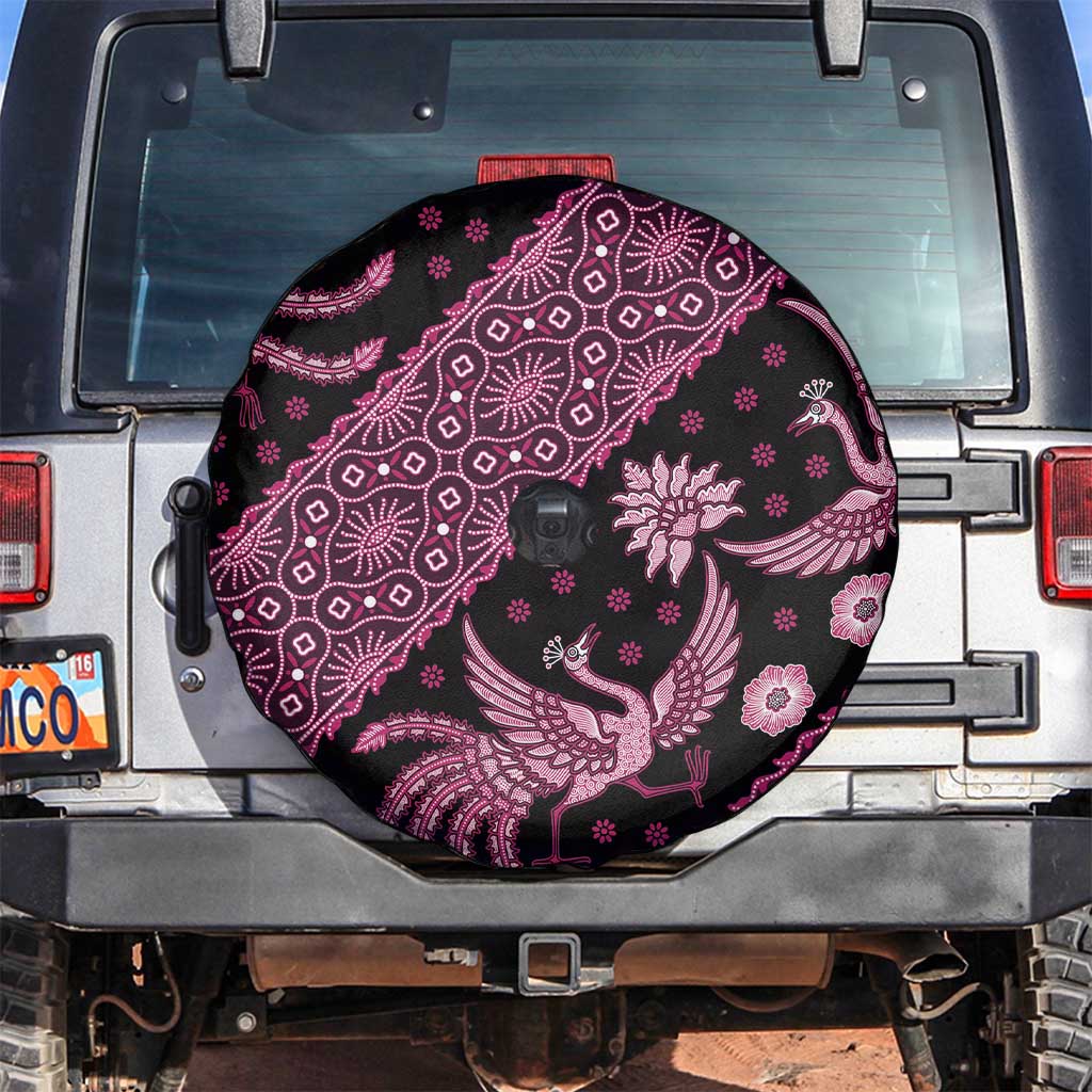 Indonesia Batik Pattern Spare Tire Cover Pink Version LT01 Pink - Polynesian Pride