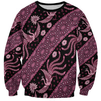 Indonesia Batik Pattern Sweatshirt Pink Version LT01 Unisex Pink - Polynesian Pride