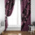 Indonesia Batik Pattern Window Curtain Pink Version