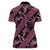 Indonesia Batik Pattern Women Polo Shirt Pink Version