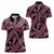 Indonesia Batik Pattern Women Polo Shirt Pink Version