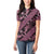 Indonesia Batik Pattern Women Polo Shirt Pink Version