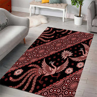 Indonesia Batik Pattern Area Rug Red Version LT01 - Polynesian Pride