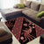 Indonesia Batik Pattern Area Rug Red Version