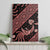 Indonesia Batik Pattern Canvas Wall Art Red Version