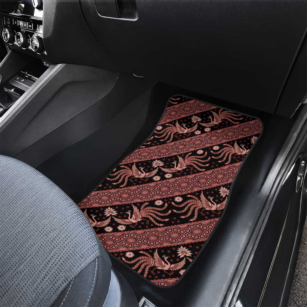 Indonesia Batik Pattern Car Mats Red Version LT01 - Polynesian Pride