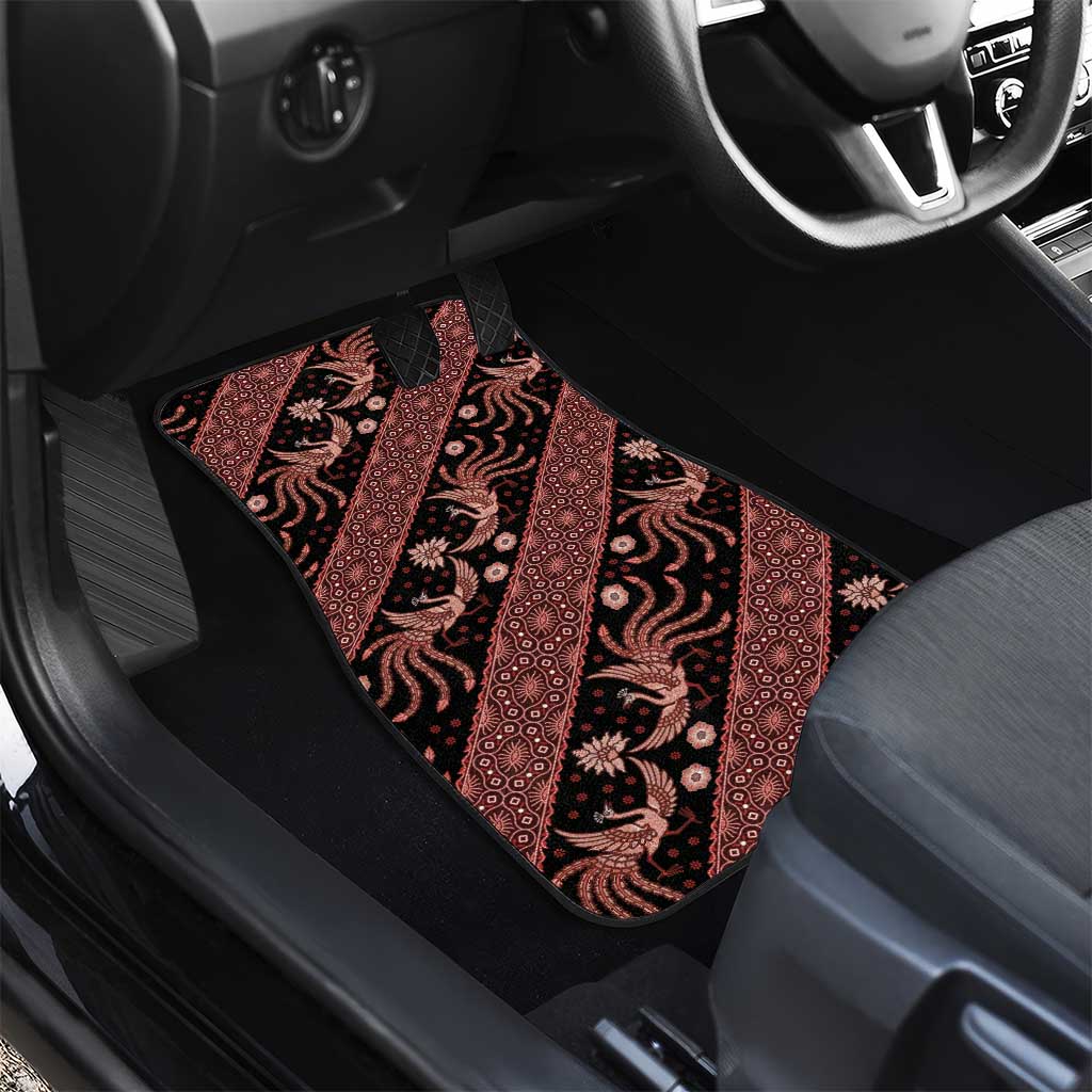Indonesia Batik Pattern Car Mats Red Version LT01 - Polynesian Pride