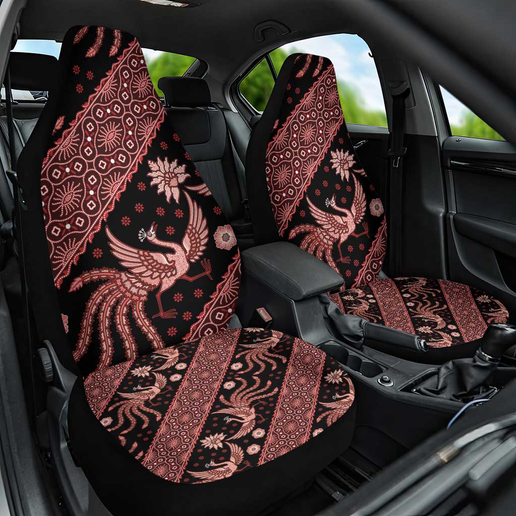 Indonesia Batik Pattern Car Seat Cover Red Version LT01 One Size Red - Polynesian Pride