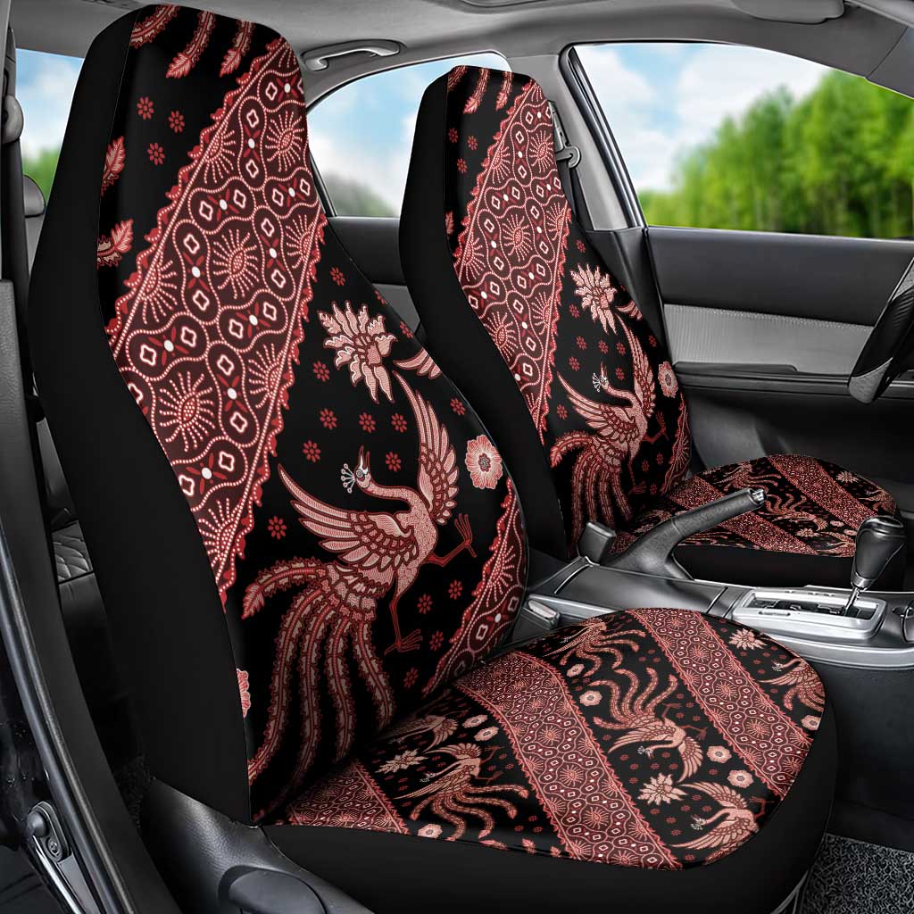 Indonesia Batik Pattern Car Seat Cover Red Version LT01 - Polynesian Pride