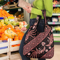 Indonesia Batik Pattern Grocery Bag Red Version LT01 - Polynesian Pride