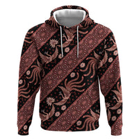 Indonesia Batik Pattern Hoodie Red Version LT01 Pullover Hoodie Red - Polynesian Pride