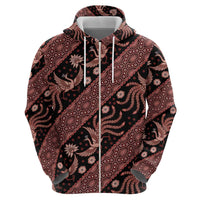 Indonesia Batik Pattern Hoodie Red Version LT01 - Polynesian Pride