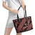 Indonesia Batik Pattern Leather Tote Bag Red Version