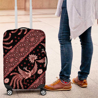 Indonesia Batik Pattern Luggage Cover Red Version LT01 Red - Polynesian Pride