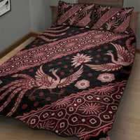 Indonesia Batik Pattern Quilt Bed Set Red Version LT01 - Polynesian Pride