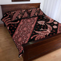 Indonesia Batik Pattern Quilt Bed Set Red Version LT01 - Polynesian Pride