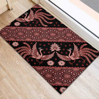 Indonesia Batik Pattern Rubber Doormat Red Version LT01 - Polynesian Pride