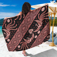 Indonesia Batik Pattern Sarong Red Version LT01 One Size 44 x 66 inches Red - Polynesian Pride