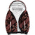 Indonesia Batik Pattern Sherpa Hoodie Red Version