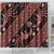 Indonesia Batik Pattern Shower Curtain Red Version