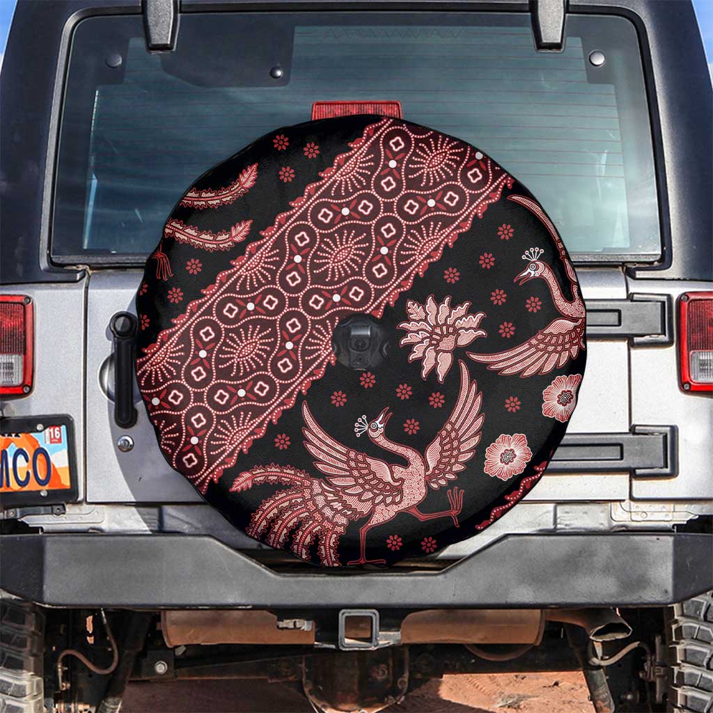 Indonesia Batik Pattern Spare Tire Cover Red Version