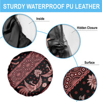 Indonesia Batik Pattern Spare Tire Cover Red Version LT01 - Polynesian Pride