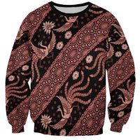 Indonesia Batik Pattern Sweatshirt Red Version LT01 Unisex Red - Polynesian Pride