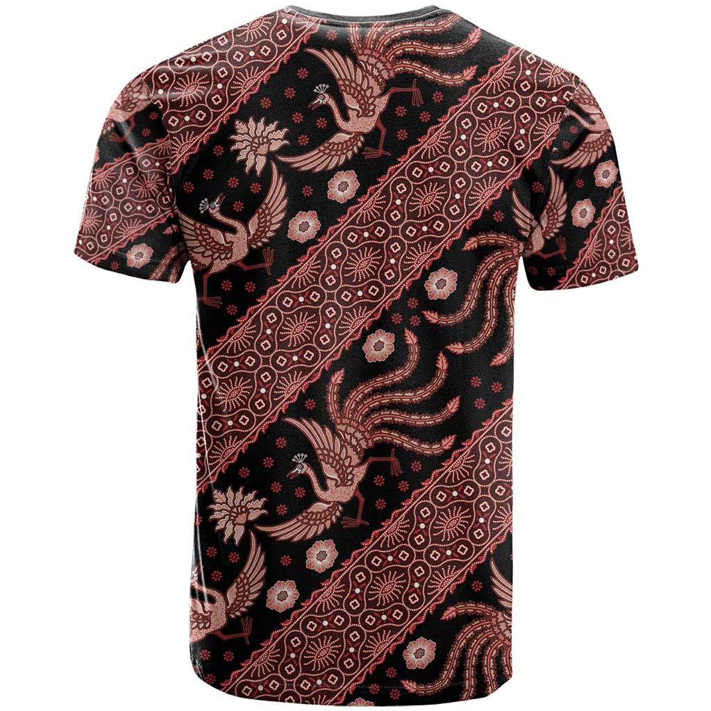 Indonesia Batik Pattern T Shirt Red Version LT01 - Polynesian Pride