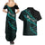 personalised-aotearoa-couples-matching-summer-maxi-dress-and-hawaiian-shirt-silver-fern-mix-paua-shell-polynesian-pattern