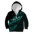 Personalised Aotearoa Kid Hoodie Silver Fern Mix Paua Shell Polynesian Pattern LT01 Zip Hoodie Black - Polynesian Pride