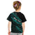 Personalised Aotearoa Kid T Shirt Silver Fern Mix Paua Shell Polynesian Pattern LT01 - Polynesian Pride