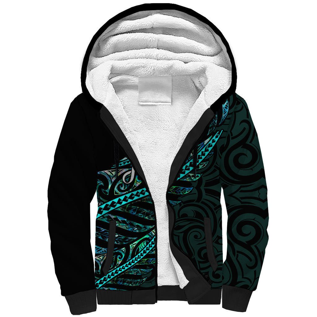 personalised-aotearoa-sherpa-hoodie-silver-fern-mix-paua-shell-polynesian-pattern