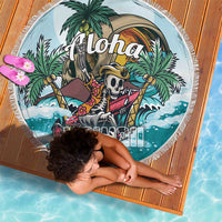 Aloha Hawaii Skeleton Beach Blanket Tropical Summer Vibe LT01 - Polynesian Pride