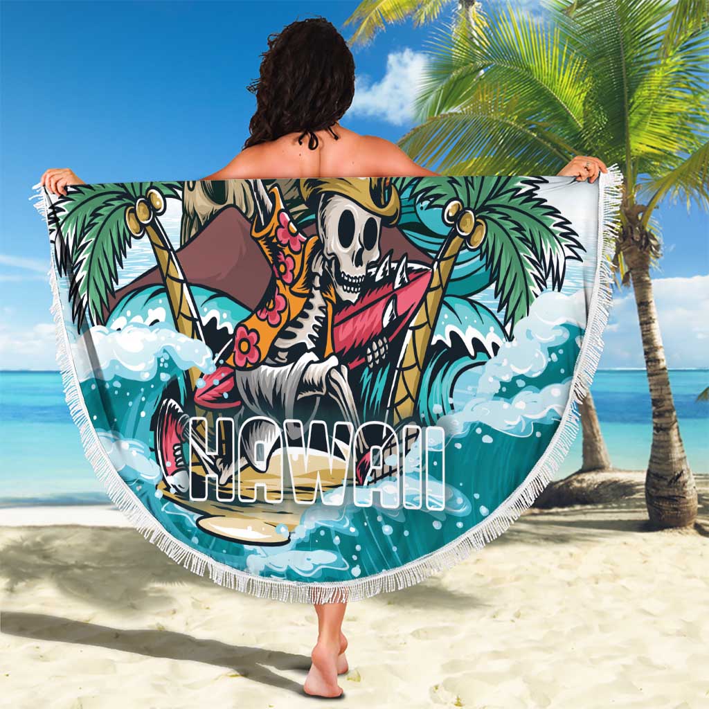 Aloha Hawaii Skeleton Beach Blanket Tropical Summer Vibe LT01 - Polynesian Pride