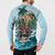 Personalized Aloha Hawaii Skeleton Button Sweatshirt Tropical Summer Vibe