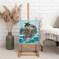 Aloha Hawaii Skeleton Canvas Wall Art Tropical Summer Vibe LT01 - Polynesian Pride