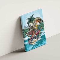 Aloha Hawaii Skeleton Canvas Wall Art Tropical Summer Vibe LT01 - Polynesian Pride