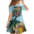 Personalized Aloha Hawaii Skeleton Family Matching Mermaid Dress and Hawaiian Shirt Tropical Summer Vibe