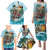 Personalized Aloha Hawaii Skeleton Family Matching Puletasi and Hawaiian Shirt Tropical Summer Vibe