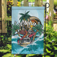 Aloha Hawaii Skeleton Garden Flag Tropical Summer Vibe LT01 Garden Flag Blue - Polynesian Pride