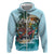 Personalized Aloha Hawaii Skeleton Hoodie Tropical Summer Vibe